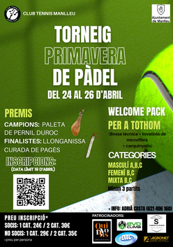 Cartel del torneo