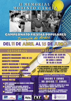 Cartel del torneo
