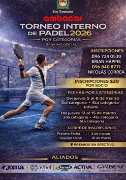 Cartel del torneo
