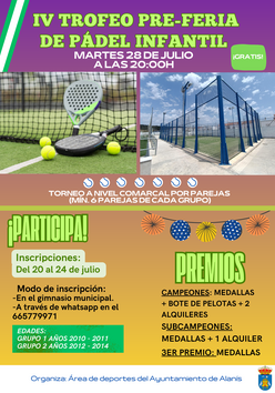 Cartel del torneo