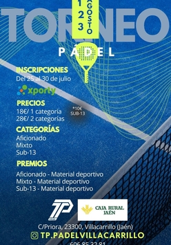 Cartel del torneo