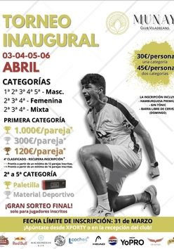 Cartel del torneo