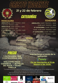 Cartel del torneo