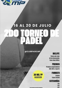 Cartel del torneo