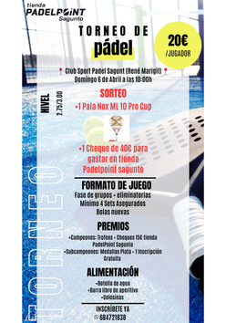 Cartel del torneo