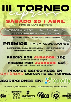Cartel del torneo