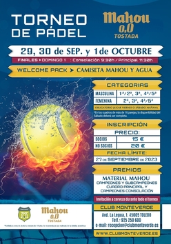 Cartel del torneo