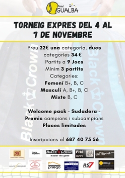 Cartel del torneo