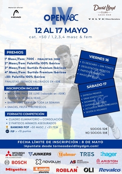 Cartel del torneo