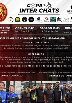 Cartel del torneo