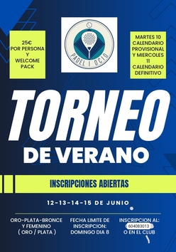 Cartel del torneo