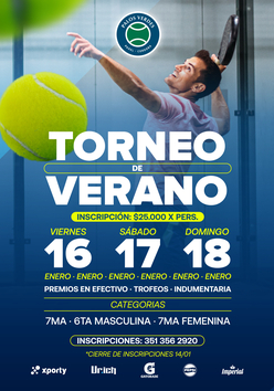 Cartel del torneo