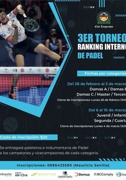 Cartel del torneo