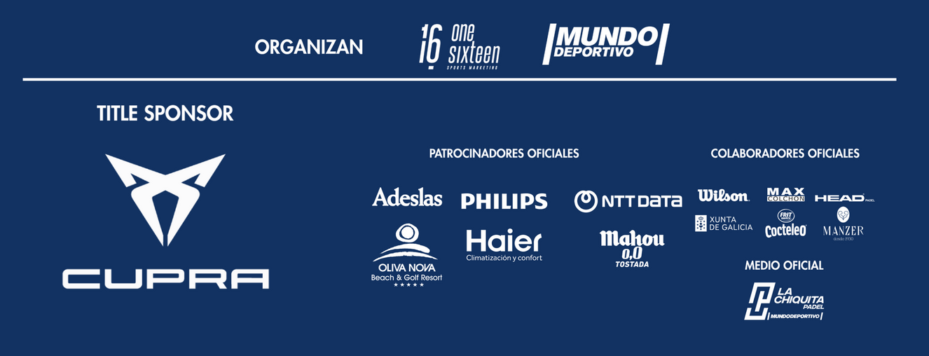 Patrocinadores The Padel Cup