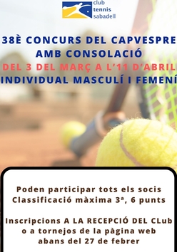 Cartel del torneo
