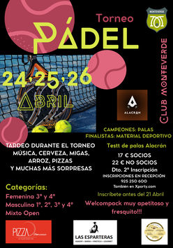 Cartel del torneo