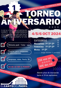 Cartel del torneo