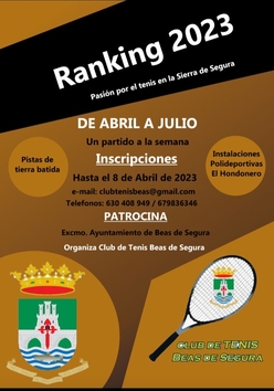 Cartel del torneo