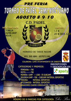 Cartel del torneo