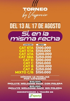 Cartel del torneo