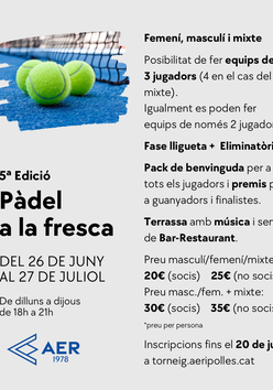 Cartel del torneo