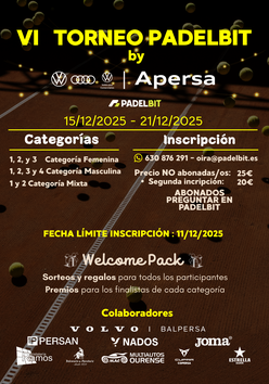 Cartel del torneo