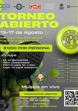 Cartel del torneo