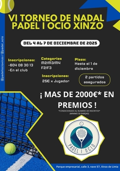 Cartel del torneo