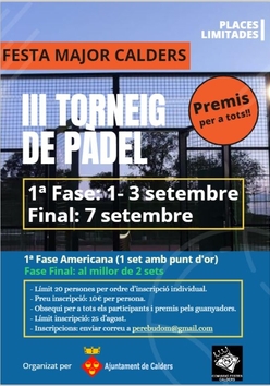 Cartel del torneo