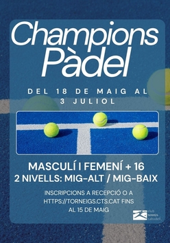 Cartel del torneo
