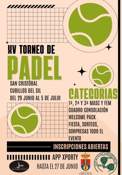Cartel del torneo