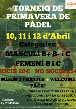 Cartel del torneo