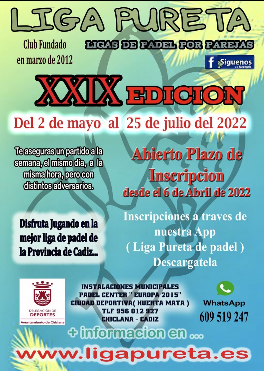 Abierto Plazo de Inscripción XXIX